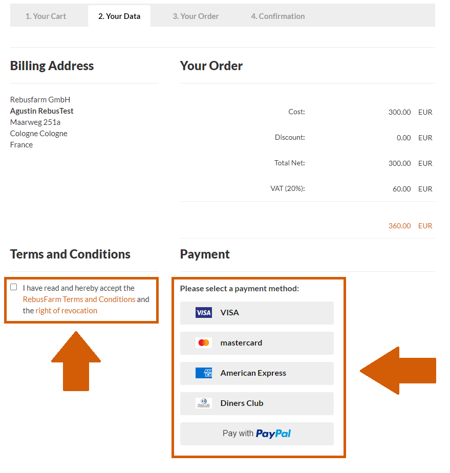 RenderPoint payment methods