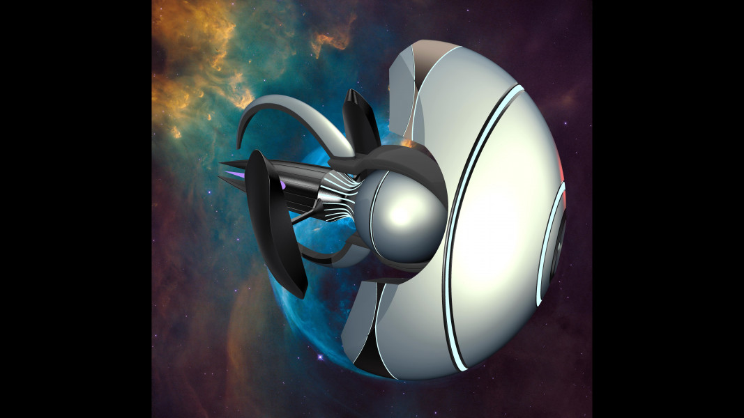 3d Jellyfish spaceship