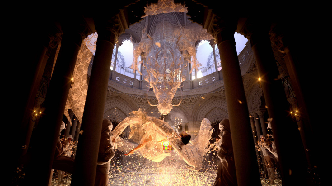 Enchanted 3D rendered woman