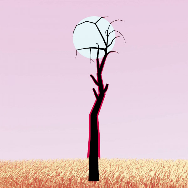 Rendered image of a dead tree