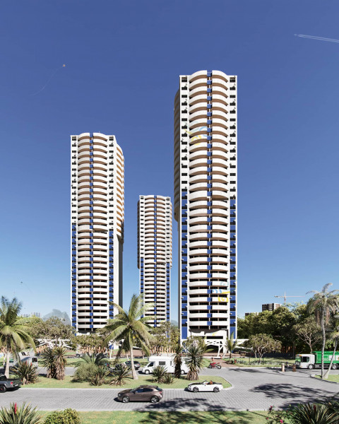 Group of buildings on the coast