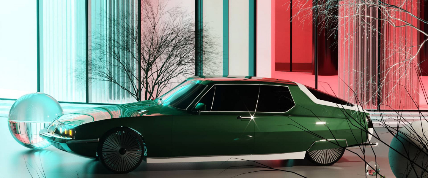 3D Green Citroen