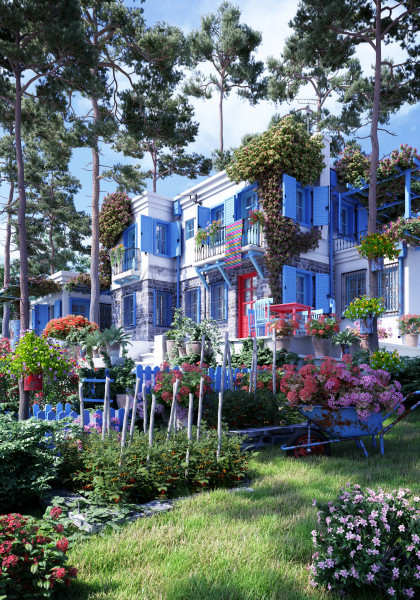 Archviz of Mediterrenean House