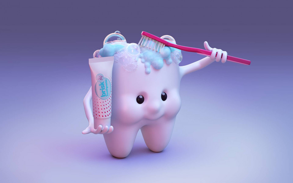 3D Cartoon Tooth