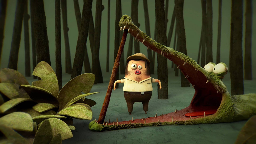 3D Crocodile Cartoon